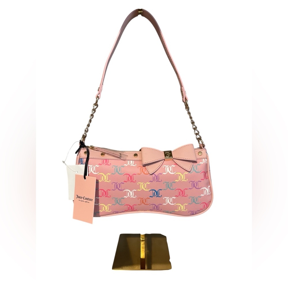 Juicy Couture Pink For the Girls Shoulder Bag with Bow Detail